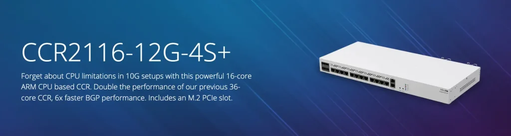 روتر میکروتیک CCR2116-12G-4S+